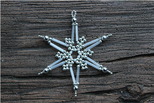 Bílá vločka - 7,5 cm — foto 1