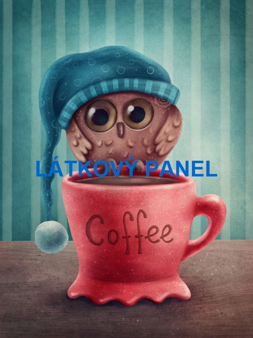 Bavlněný panel sova 30x40 cm - skladem