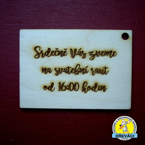 Pozvání k svatebnímu stolu / svatební raut KV0324