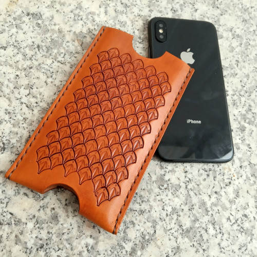 Kožený obal na iPhone 7 saddle tan 403