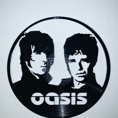 Vinyl art ručně vyřezáno Oasis