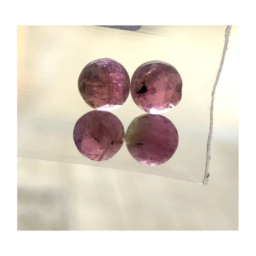 Turmalín kabošony kruh / 6mm, 7mm (č.8 - sada 4ks)