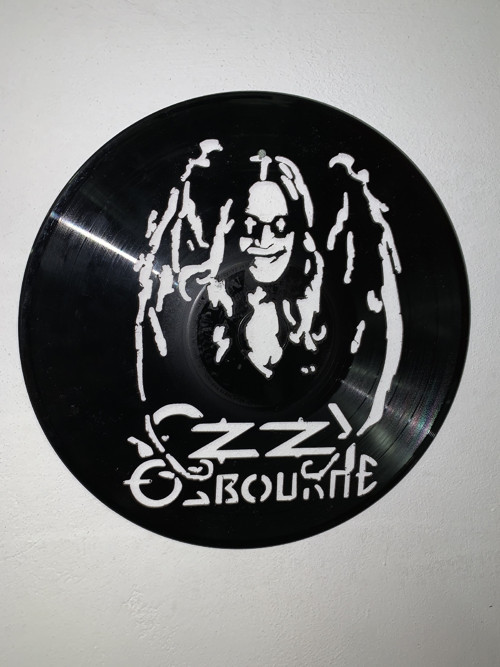 Ozzy Ozbourne originalni portrét na vinylu