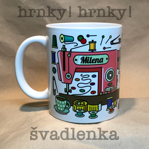 Krejčovský hrnek se jménem