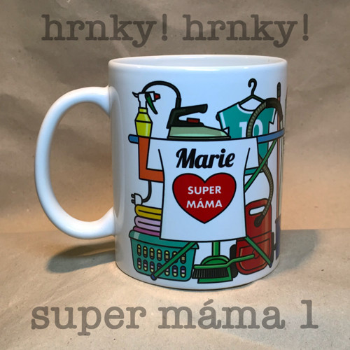Hrnek se jménem "Super máma 1"