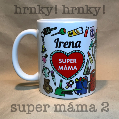 Hrnek se jménem "Super máma 2"