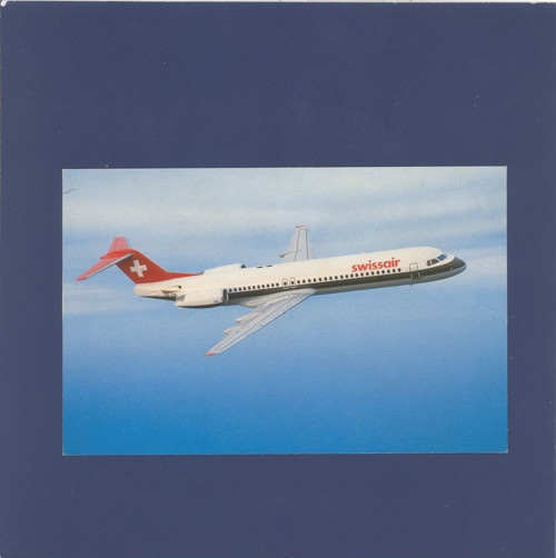 Fokker 100 - Swissair - pohlednice