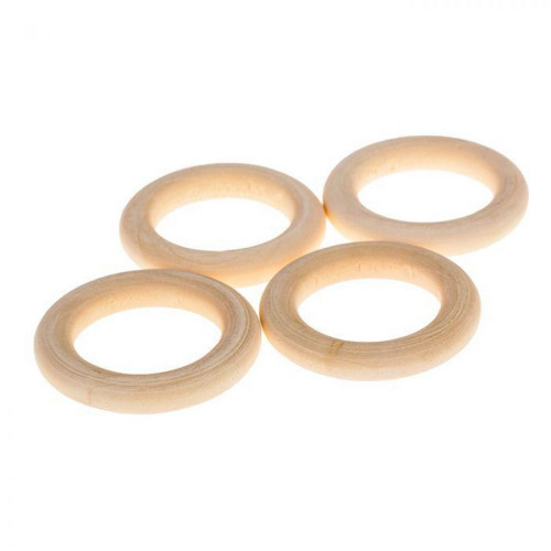 Dřevěné kroužky r = 40 mm (sada 4 kusů) bez