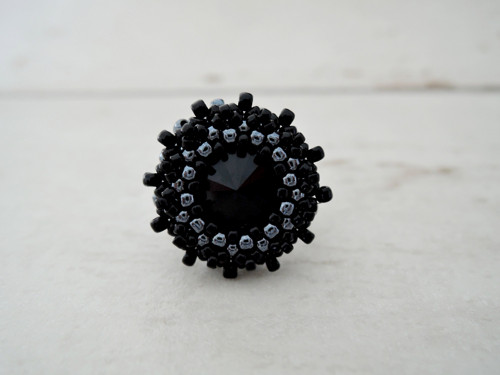 Swarovski prsten "Black sun" - dámský! — foto 1