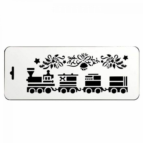 Plastová šablona Christmas train, 2 kusy