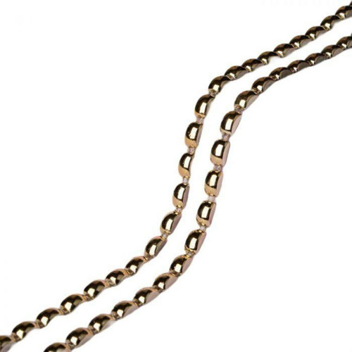 Metalizované opletení "Rectangle", 8 × 5 mm, 4,5