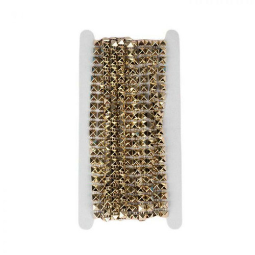 Metalizované opletení "Square", 5 × 5 mm, 4,5 ±
