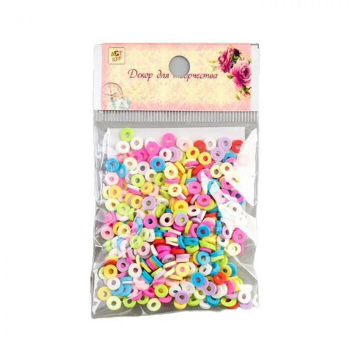 Dekor pro kreativitu plast "Kruhy" 10 g 0,5x0,5 cm