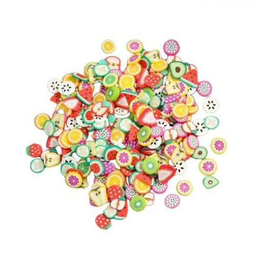 Dekor pro kreativitu plast "Ovoce" 10 g 0,6x0,6 cm