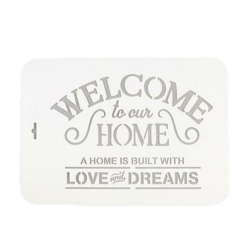 Šablona "WELCOME" 22х31 см