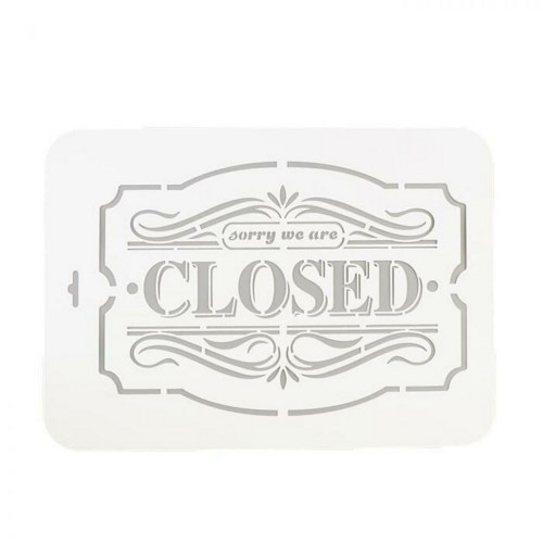 Šablona "CLOSED" 22x31cm — foto 1