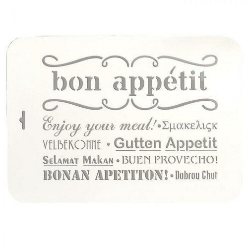Šablona plast "bon appetit" 22х31 см — foto 1