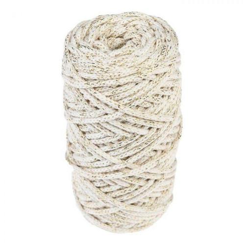Šňůra na pletení 3mm, 97% bavlna, 3% lurex 50m /