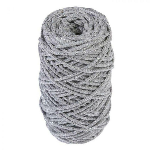 Šňůra na pletení 3mm 97% bavlna, 3% lurex 50m /