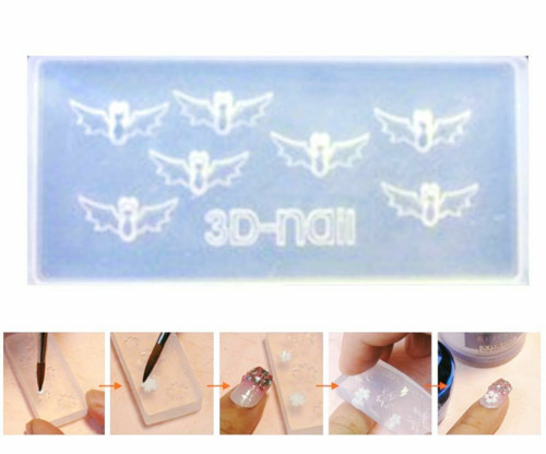Silikonová formička pro modeláž nehtů - Nail art,
