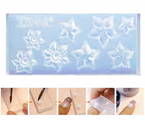Silikonová formička pro modeláž nehtů - Nail art,