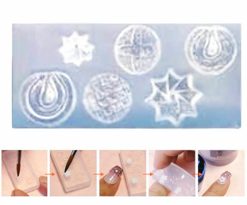 Silikonová formička pro modeláž nehtů - Nail art, — foto 1