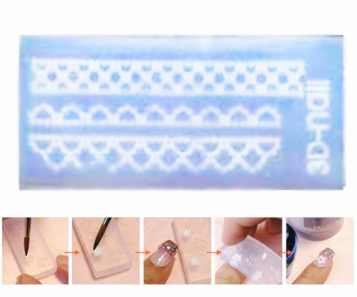 Silikonová formička pro modeláž nehtů - Nail art,