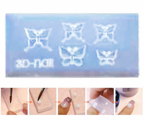 Silikonová formička pro modeláž nehtů - Nail art,