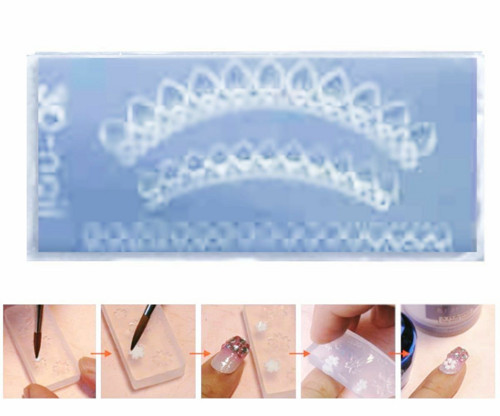 Silikonová formička pro modeláž nehtů - Nail art, — foto 1