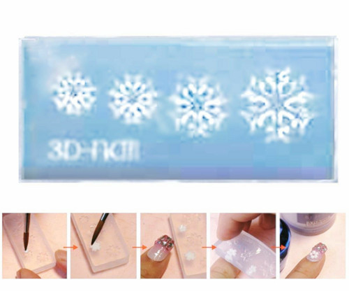 Silikonová formička pro modeláž nehtů - Nail art, — foto 1