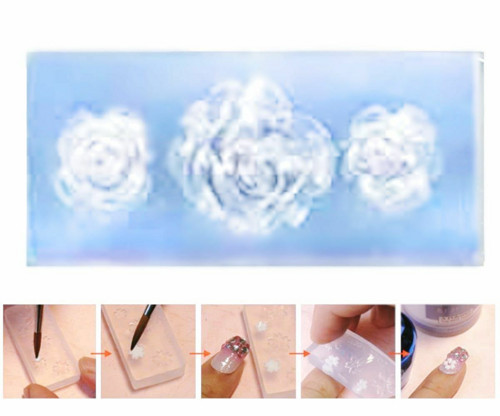 Silikonová formička pro modeláž nehtů - Nail art, — foto 1