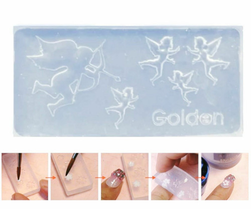 Silikonová formička pro modeláž nehtů - Nail art, — foto 1