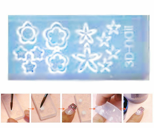 Silikonová formička pro modeláž nehtů - Nail art, — foto 1