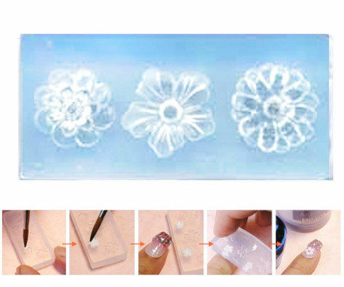 Silikonová formička pro modeláž nehtů - Nail art, — foto 1
