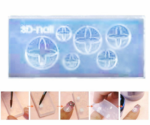 Silikonová formička pro modeláž nehtů - Nail art, — foto 1
