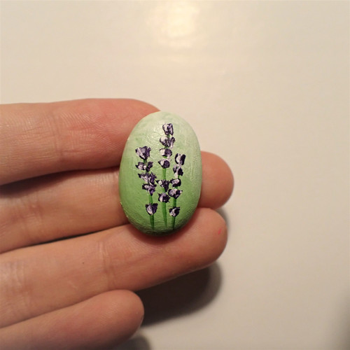 Malovaný mini kamínek — foto 1