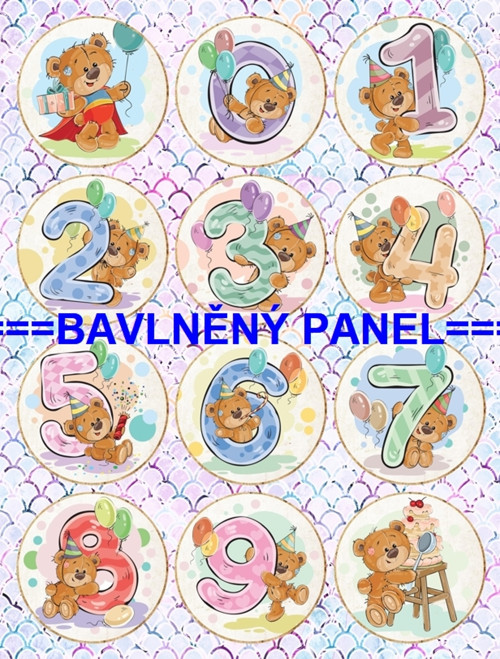 Bavlněná látka - panel 35 x 46 cm — foto 1