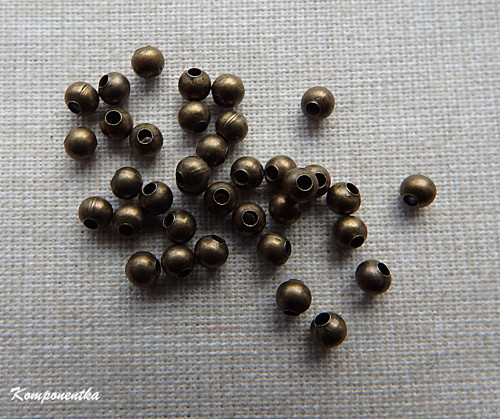 Kovový korálek 2mm 50kusů — foto 1