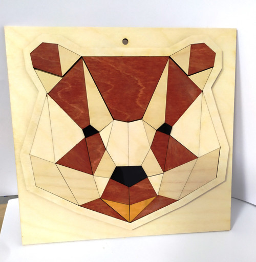 Medvěd puzzle - béžový — foto 1