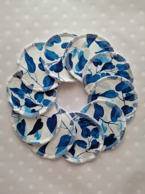 Odličovací tamponky modré lístky - 10ks