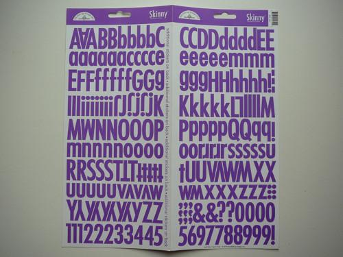 Samolepky písmena
