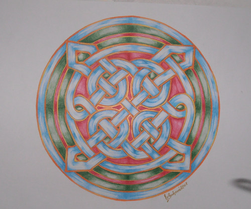 Originál Keltská mandala - nekonečný uzel