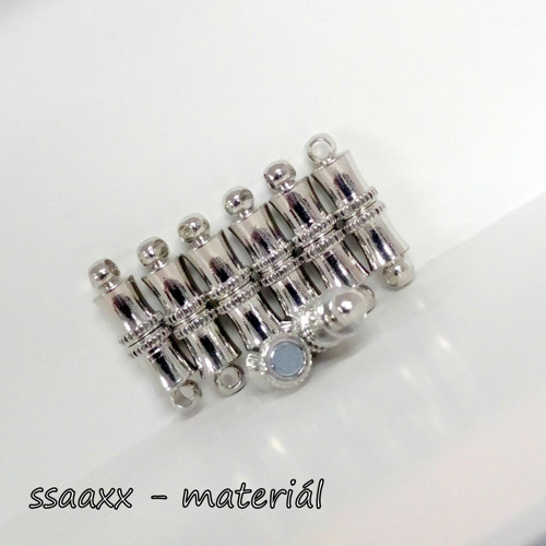 Magnetické zapínání ~ 18x5 mm ~ stříbrné