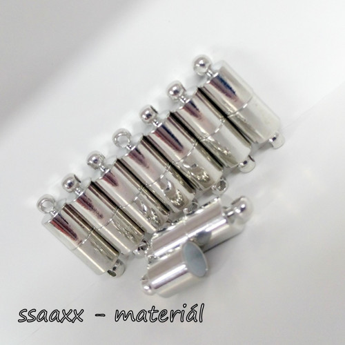 Magnetické zapínání ~ 20x6 mm ~ stříbrné