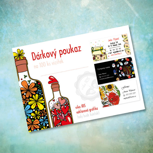Dárkový poukaz + 100 ks vizitek
