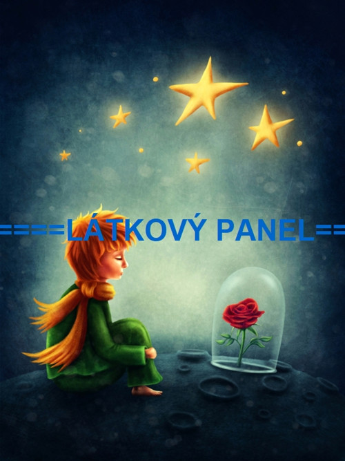 Teplákovina - panel Malý princ 37x50 cm skladem