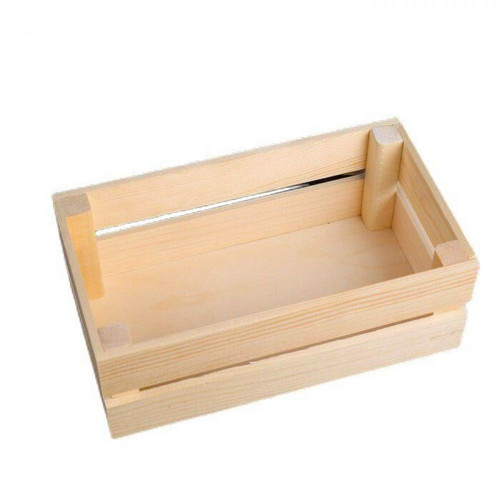 Dřevěná bedýnka, truhlík na květiny, přírodní
