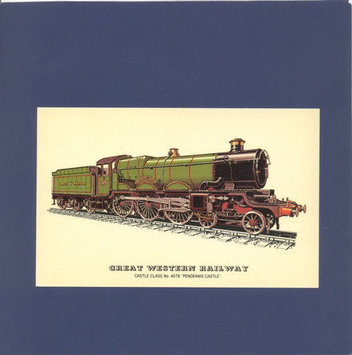 Parní lokomotiva GWR No. 4079 - pohlednice