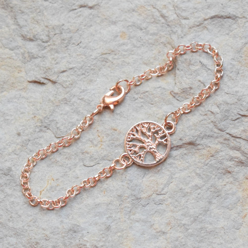 Strom života - rose gold