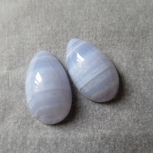 Modrý chalcedon; pár č.03 — foto 1